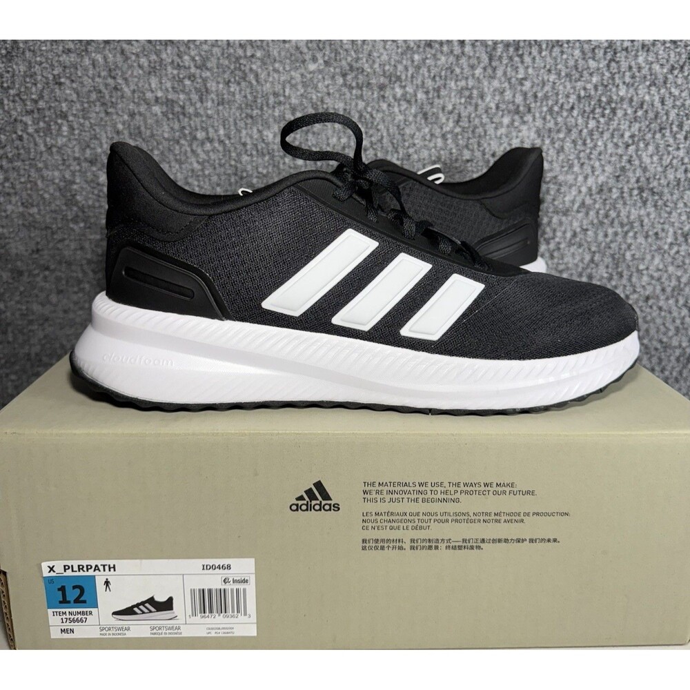 Adidas X_PLRPath Black Running Shoes Sneakers Gym Workout Men’s Size 12 ID0468